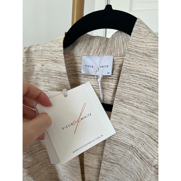 Piece of White Audrey Dress in Beige - Picture 6 of 11